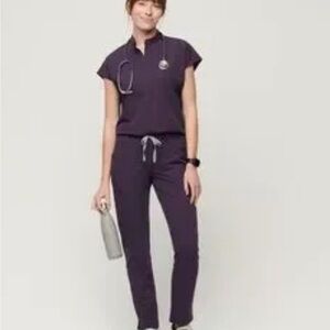 Purple Shadow Rafaela Scrub Top XS